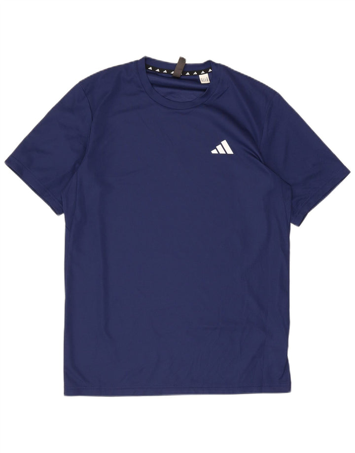 T-shirt ADIDAS da uomo Aeroready Top piccola in poliestere blu navy