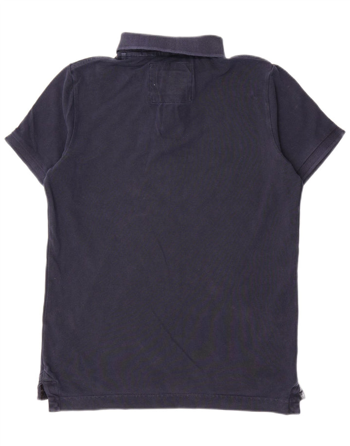 Polo da uomo Superdry Large in cotone blu navy