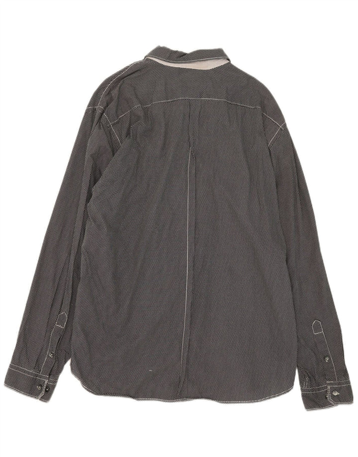 Camicia da uomo Dkny 2XL Nera geometrica