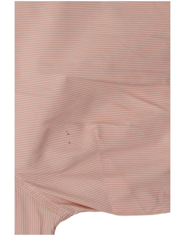 TOMMY HILFIGER Camicia da donna UK 14 Cotone gessato rosa medio