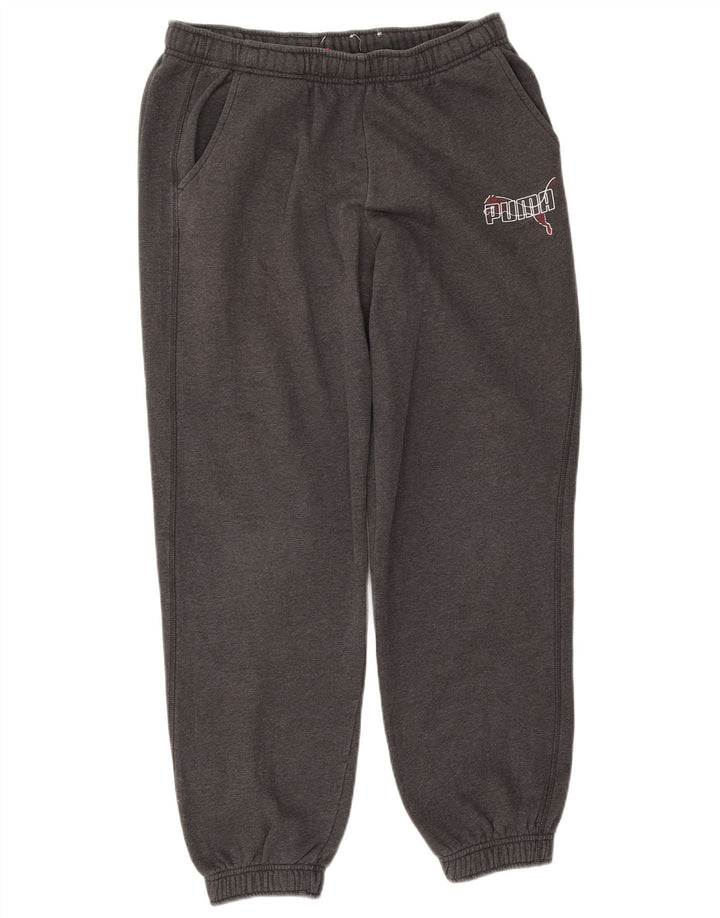Pantaloni da tuta con grafica PUMA da uomo, pantaloni da jogging, grandi, in cotone grigio