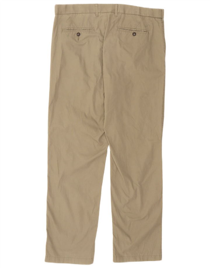 Pantaloni chino regolari da uomo Marks & Spencer W38 L33 cotone beige