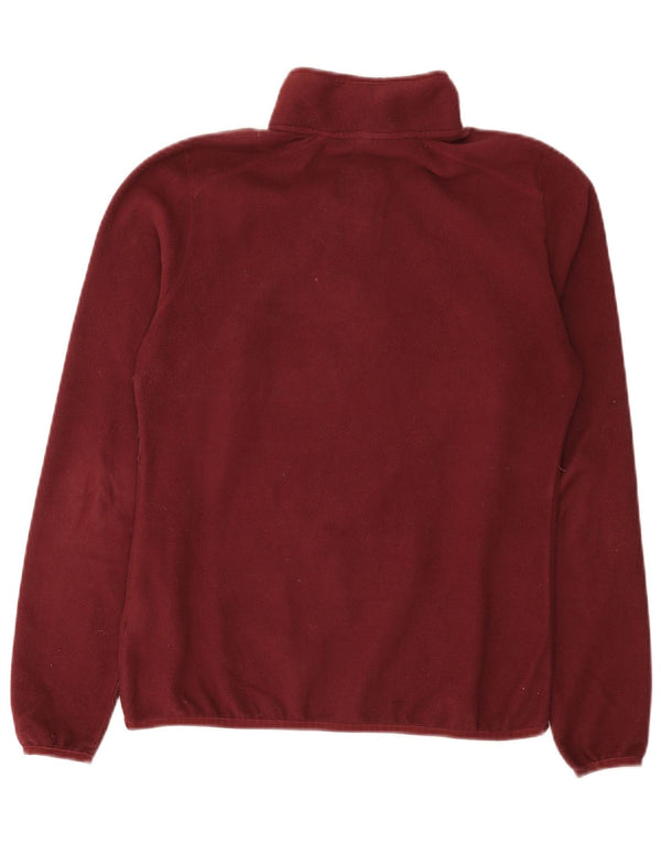 Maglione in pile da donna con collo con zip The North Face UK 12 Borgogna medio