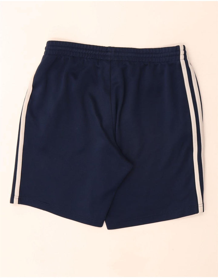 Pantaloncini sportivi da uomo Adidas medi in poliestere blu navy