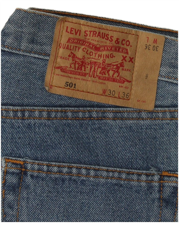 LEVI'S Jeans dritti da uomo 501 W30 L28 Blu