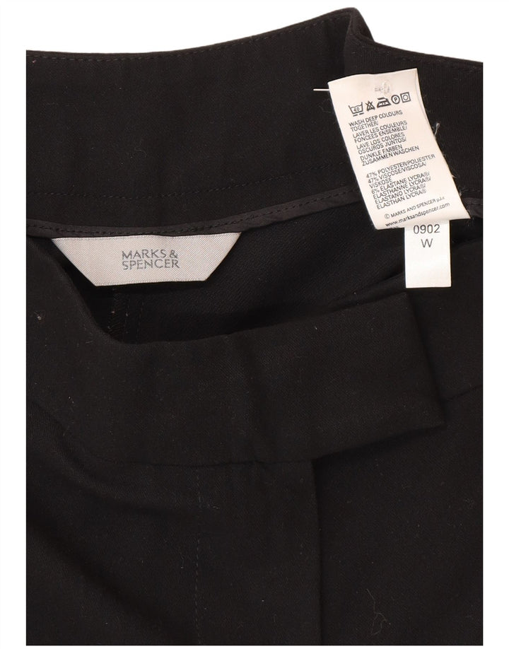 Pantaloni casual Bootcut da donna Marks & Spencer UK 12 Medio W30 L29 Nero