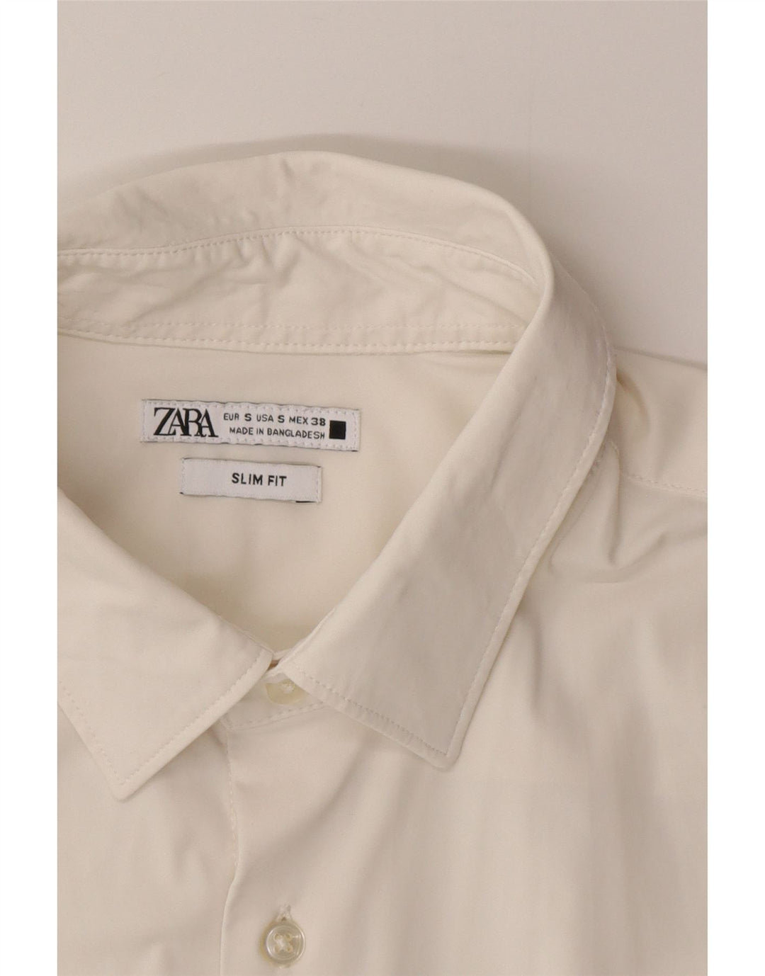 Camicia slim fit da uomo Zara piccola bianca