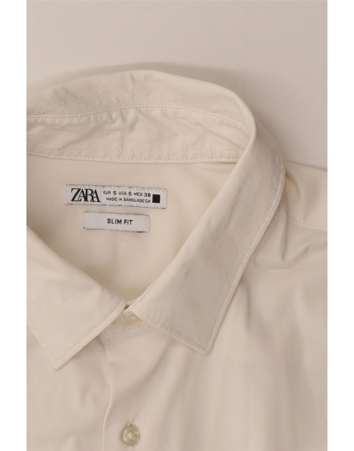 Camicia slim fit da uomo Zara piccola bianca