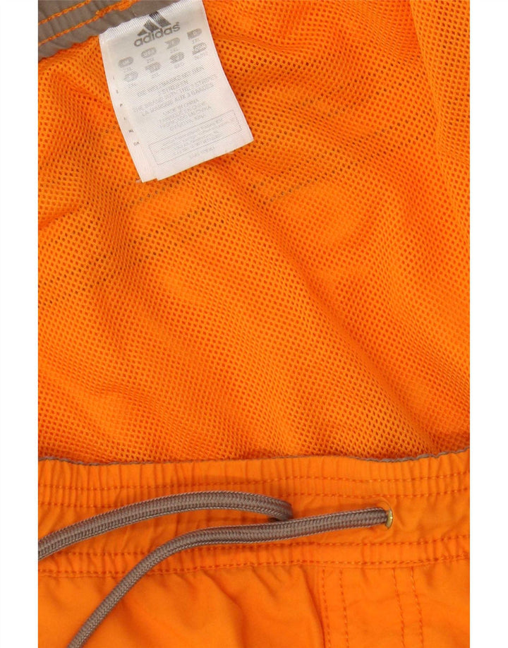 Pantaloncini da bagno grafici da uomo Adidas 2XL Arancione Colourblock in poliestere