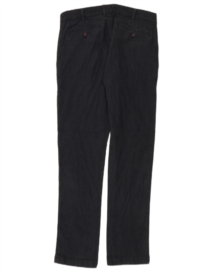 Pantaloni chino slim da uomo di Dack IT 48 medio W32 L32 cotone nero