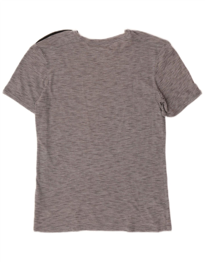 Guess T-shirt da uomo Top grande in poliestere chiazzato grigio