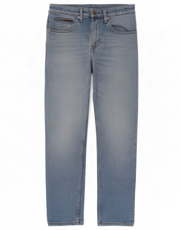 Jeans slim da uomo Tommy Hilfiger W30 L30 cotone blu