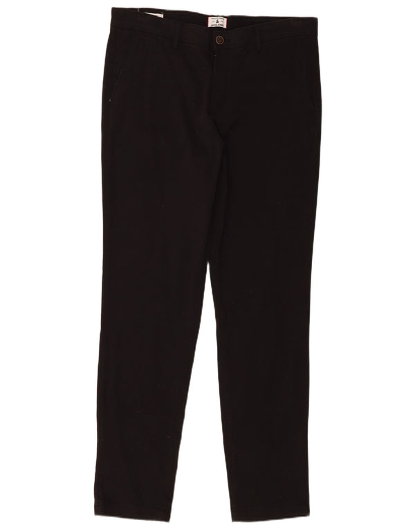 Pantaloni chino slim da uomo Jack & Jones W34 L32 cotone nero