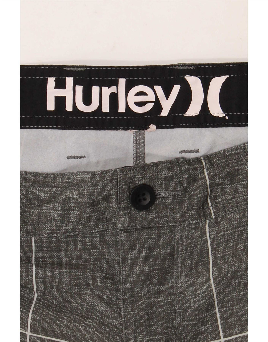 Pantaloncini chino da uomo Hurley W34 grandi grigi geometrici