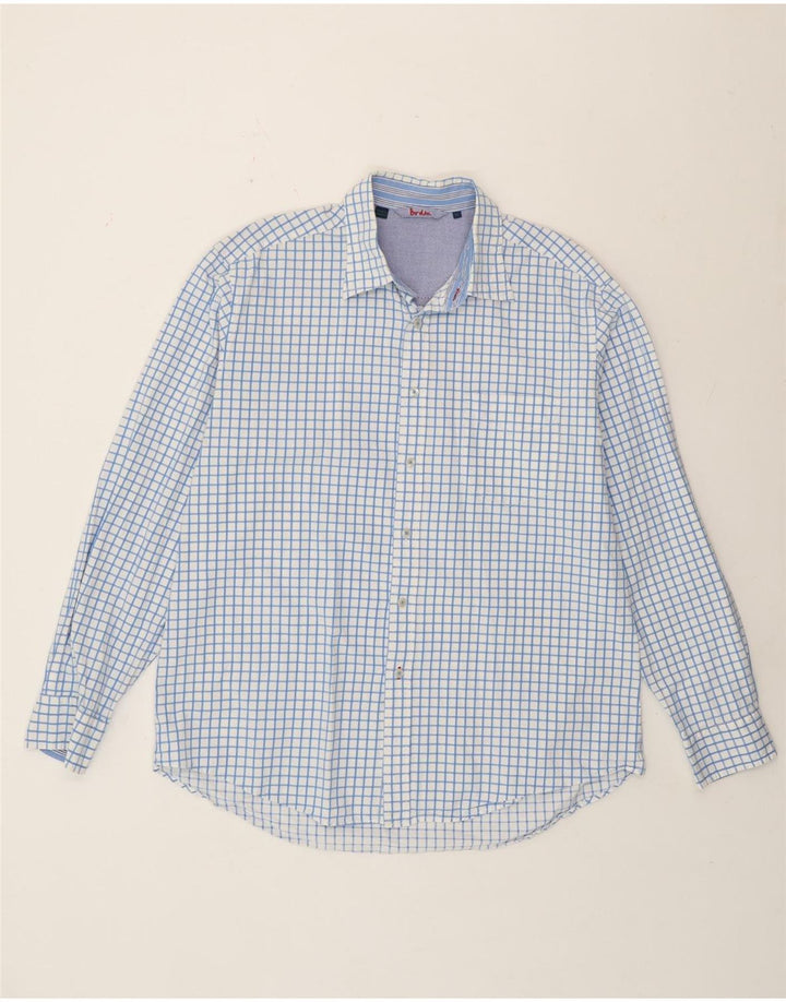 Camicia da uomo Boden XL in cotone a quadri blu
