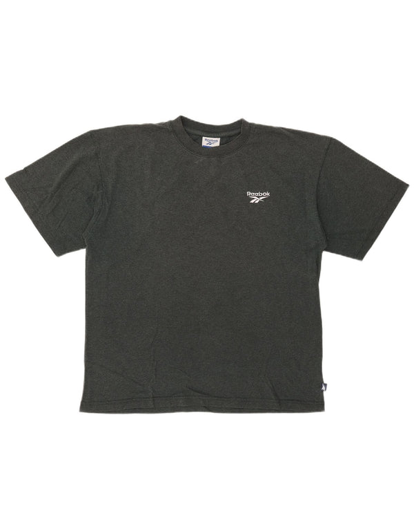 T-shirt da uomo REEBOK Top Small in cotone grigio