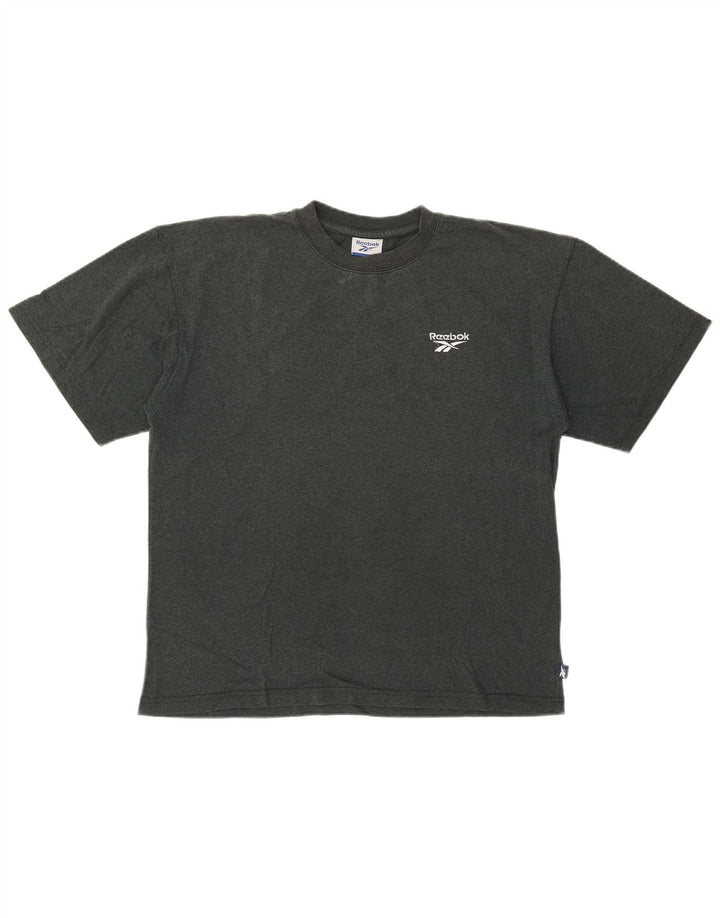 T-shirt da uomo REEBOK Top Small in cotone grigio