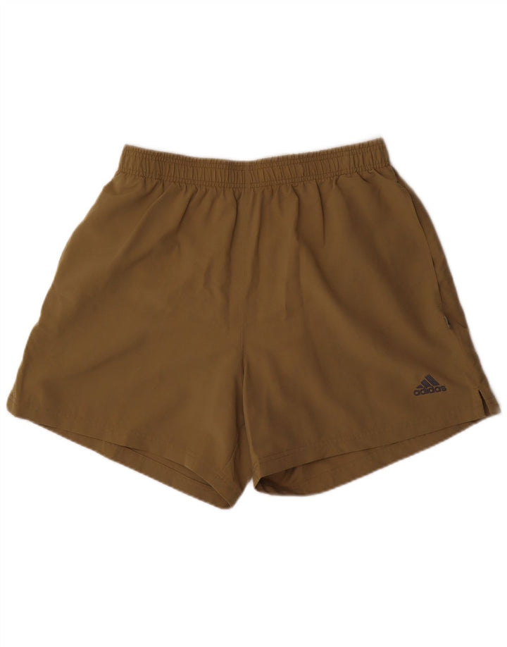 Pantaloncini sportivi Adidas da uomo grandi in poliestere kaki