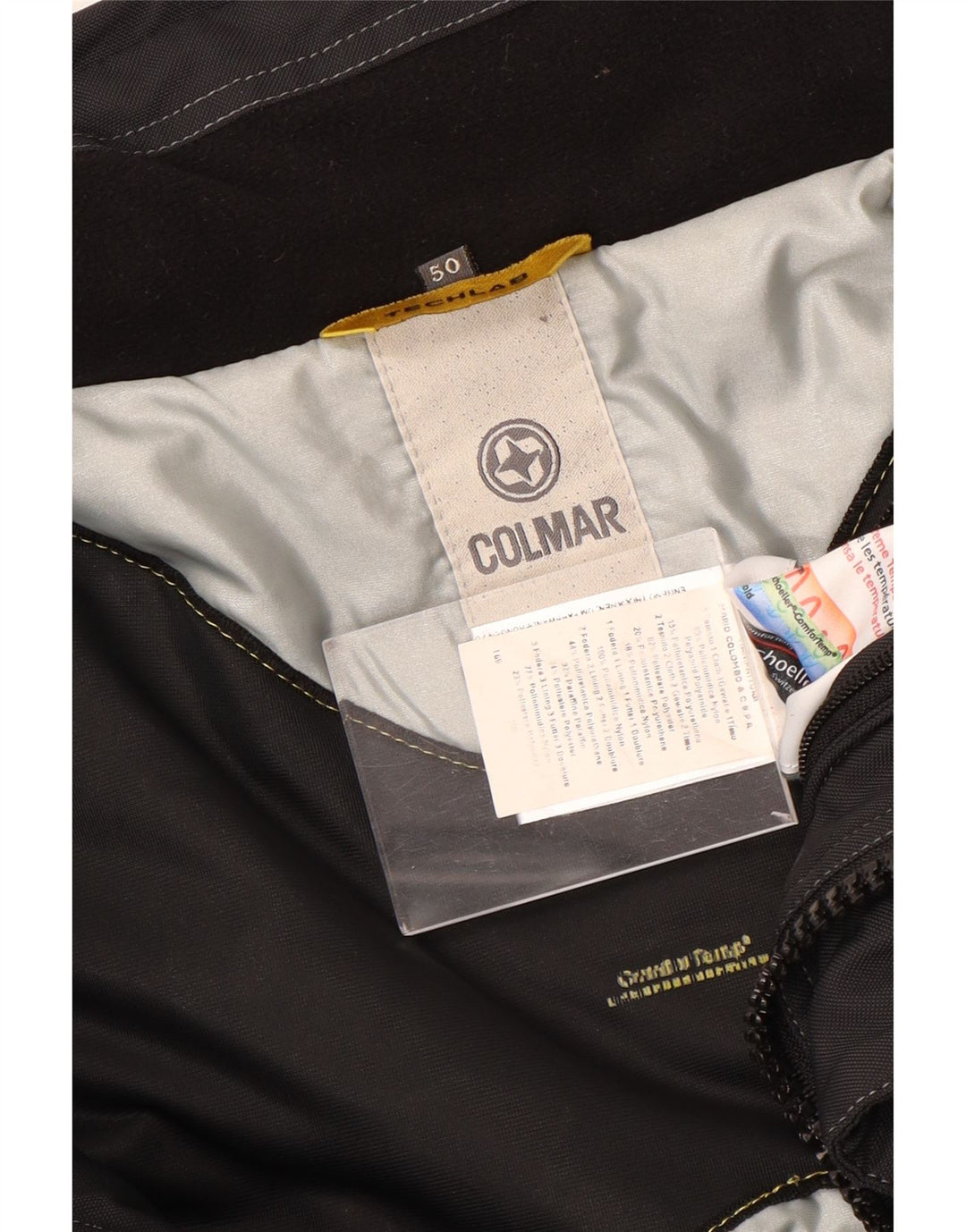 Giacca a vento da uomo COLMAR EU 50 Medium Black Colourblock in poliammide