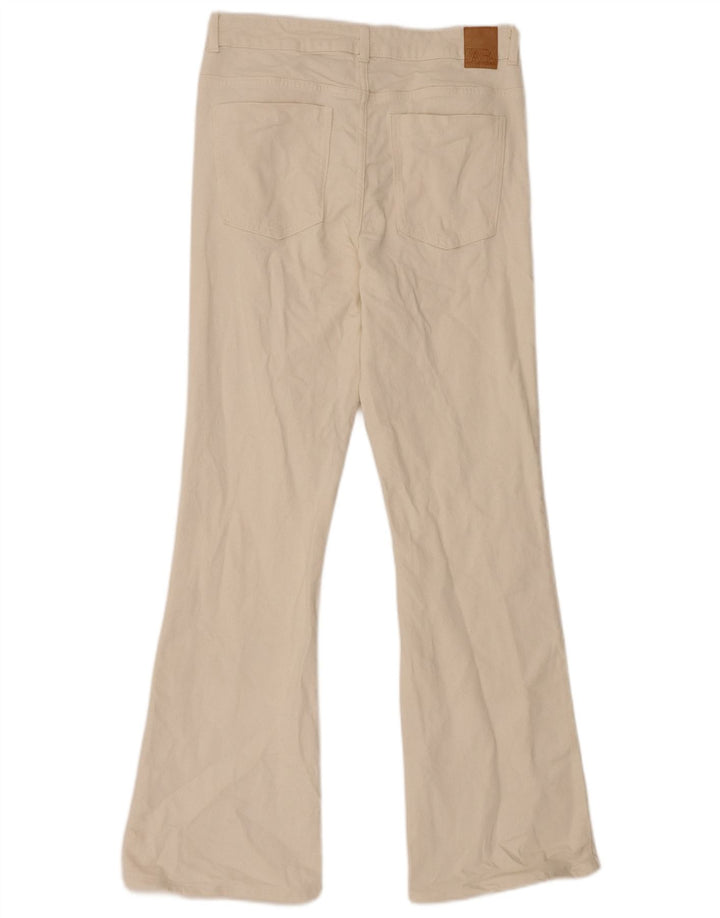 Jeans svasati da donna Zara EU 42 Large W32 L31 Cotone beige