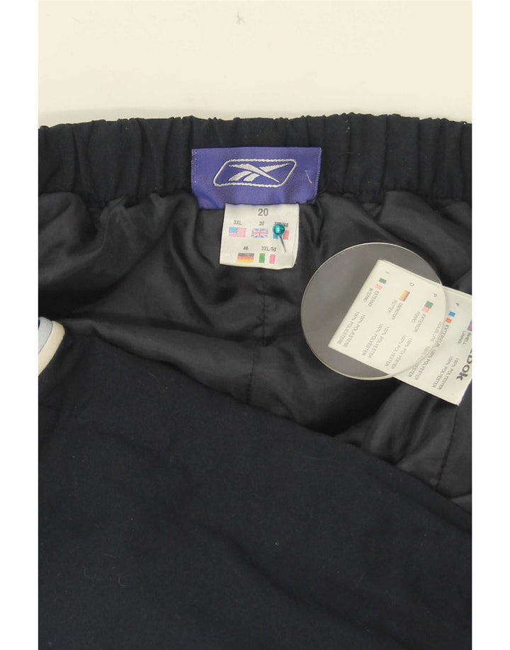 Pantaloncini sportivi Reebok da donna Bermuda UK 20 2XL poliestere blu navy