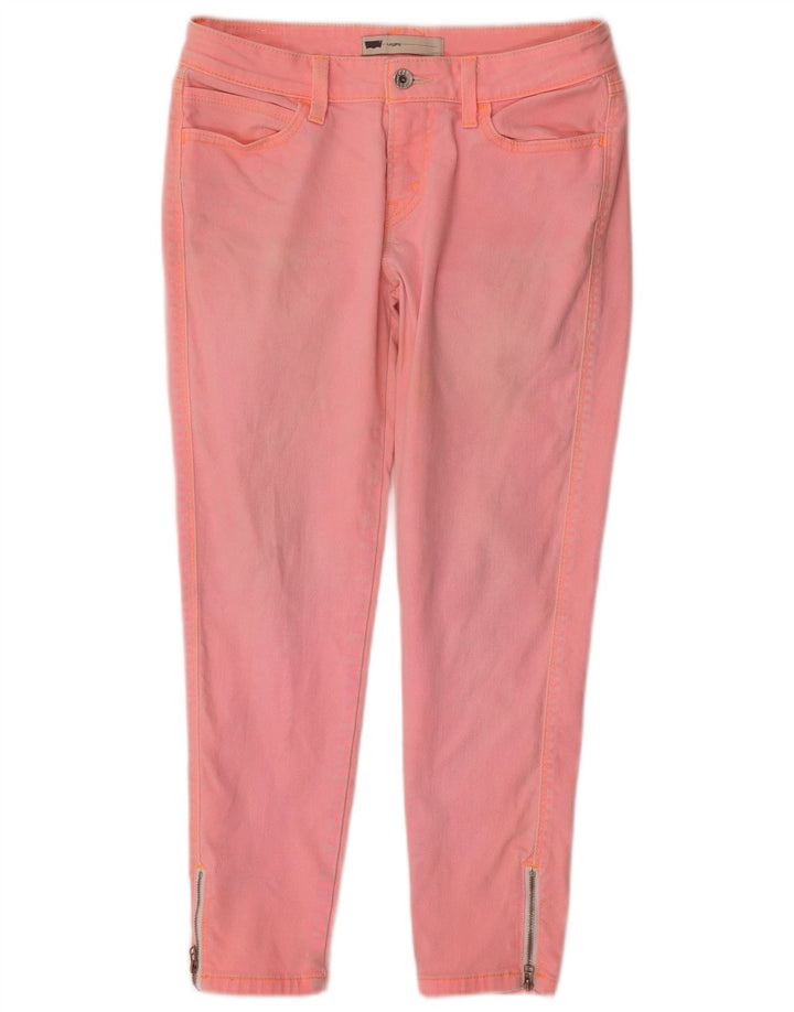 Jeans skinny legging corto da donna LEVI'S W29 L25 cotone rosa