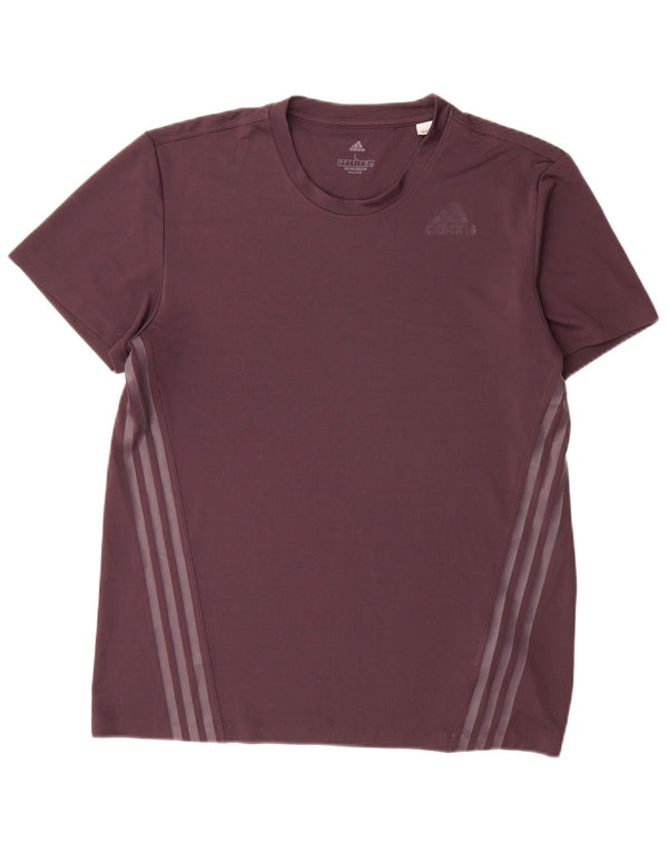 T-shirt da uomo Adidas Top grande viola in poliestere
