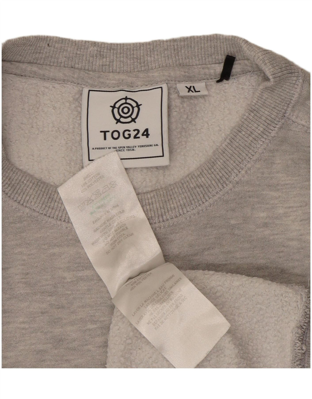 TOG 24 Felpa da uomo Maglione XL Cotone grigio