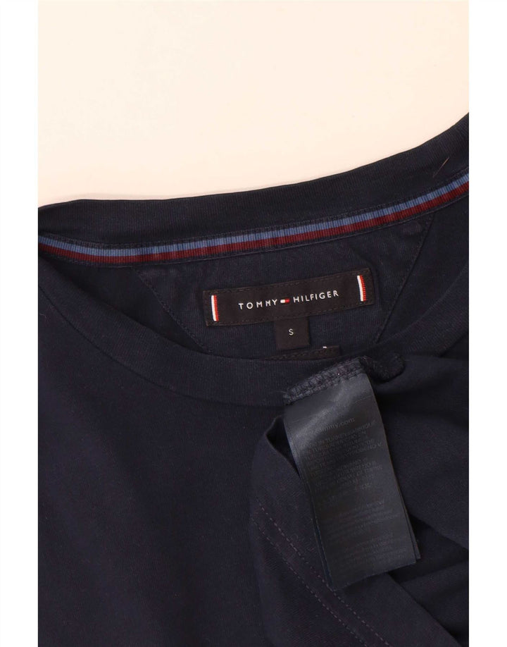 T-shirt da uomo Tommy Hilfiger Top Small in cotone blu navy