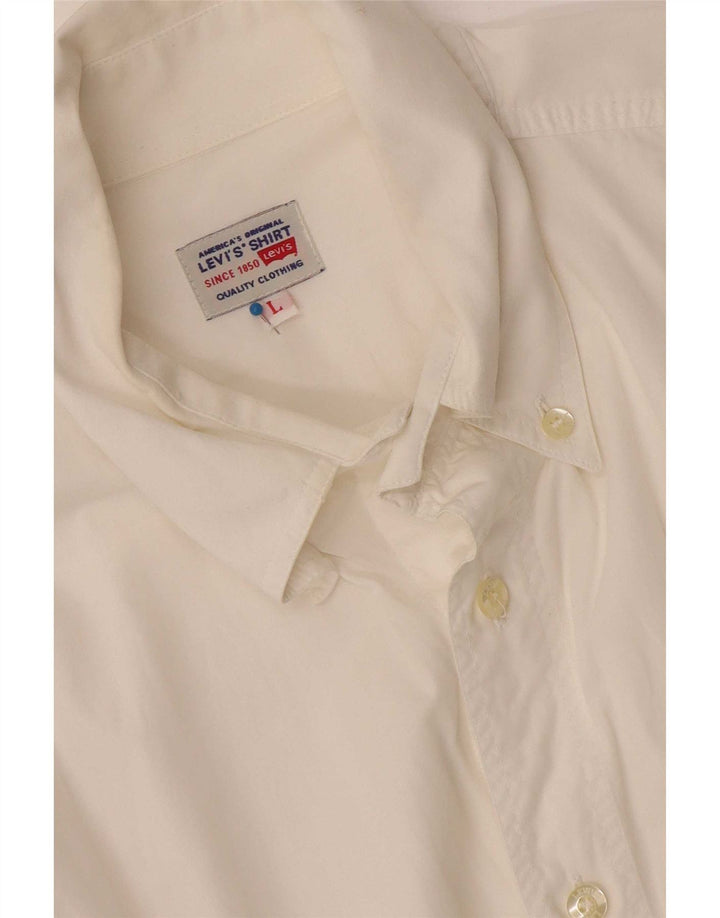 Camicia Levi's da uomo grande bianca