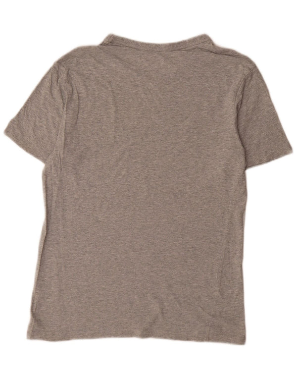T-shirt grafica da uomo Champion Top piccola in cotone grigio
