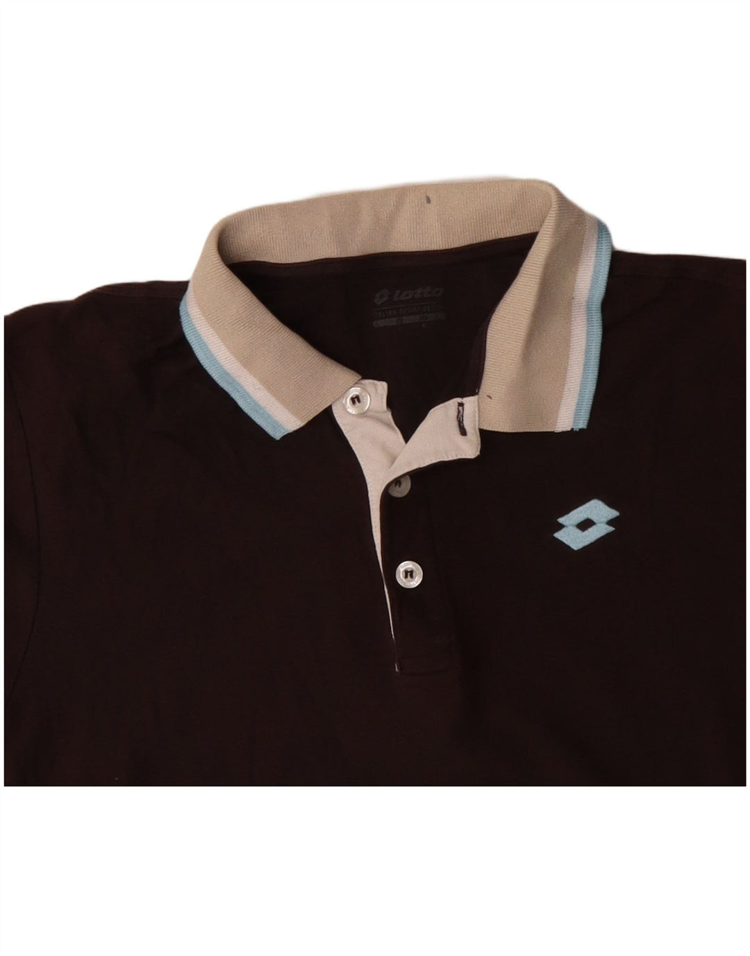 Polo da uomo LOTTO Large in cotone marrone