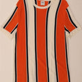 Abito basic da donna Zara UK 18 XL viscosa a righe bianche