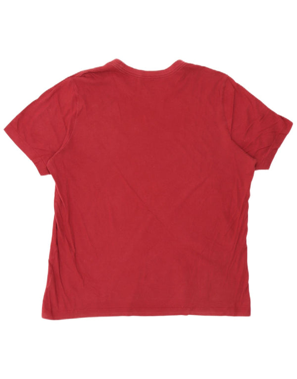 T-shirt da uomo Nike Top Large in cotone bordeaux