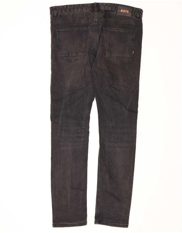 Jeans slim da uomo Hugo Boss W36 L34 cotone nero