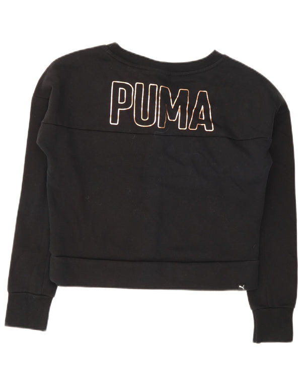 Felpa corta da donna Puma UK 12 cotone medio nero
