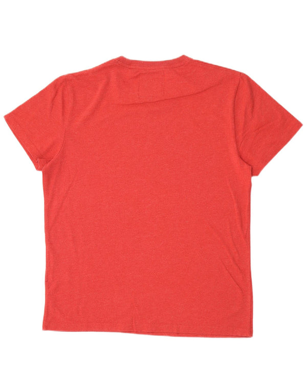 T-shirt grafica da uomo Superdry Top XL in cotone rosso