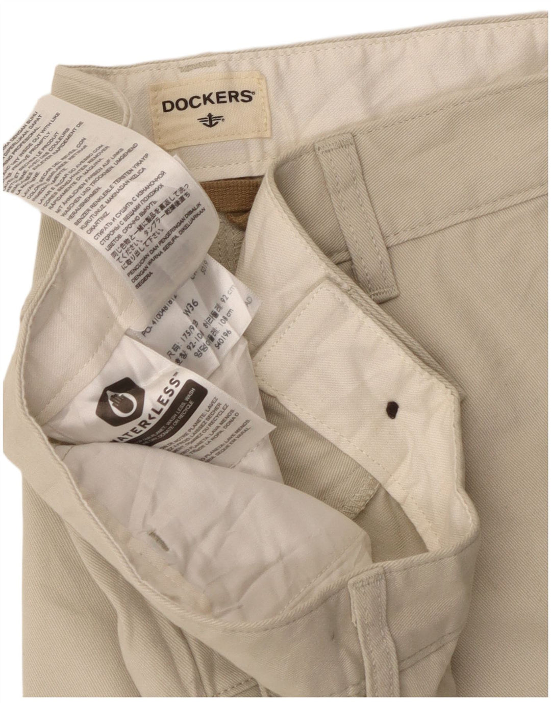 Pantaloncini cargo da uomo Dockers W36 grandi in cotone beige