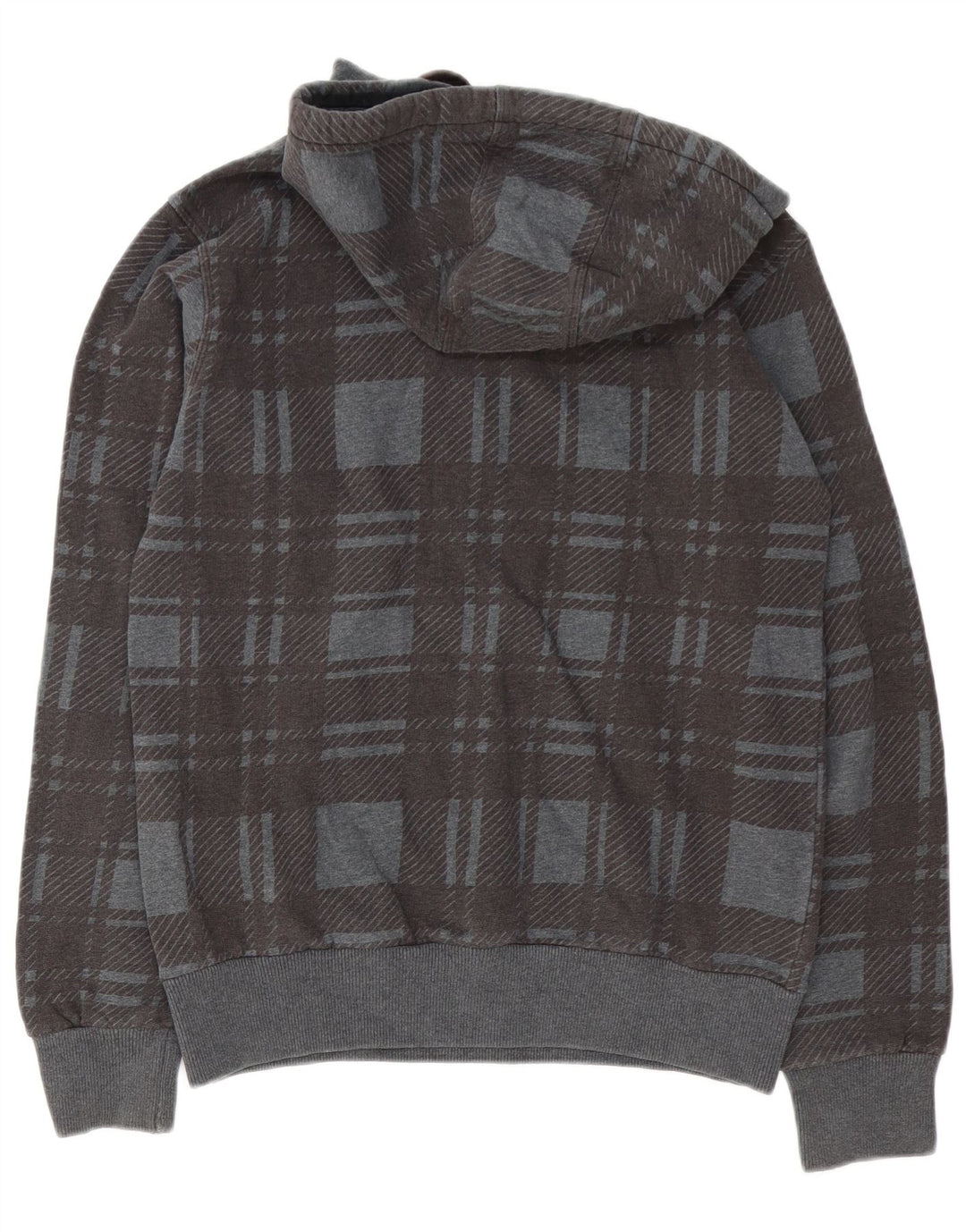 Felpa con cappuccio da uomo North Sails in cotone scozzese grigio medio