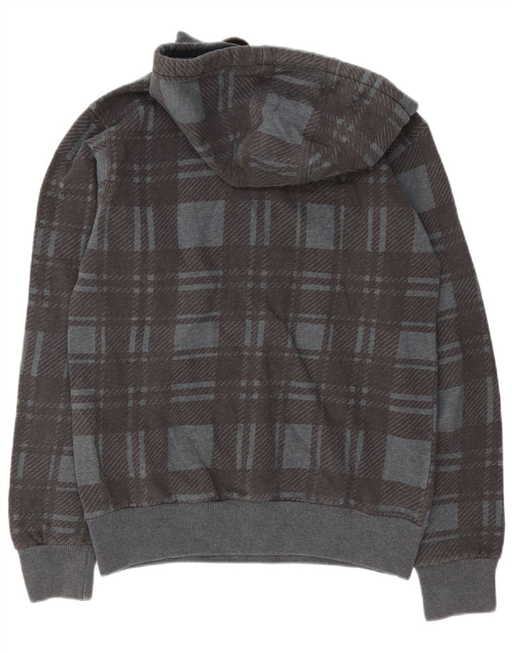 Felpa con cappuccio da uomo North Sails in cotone scozzese grigio medio
