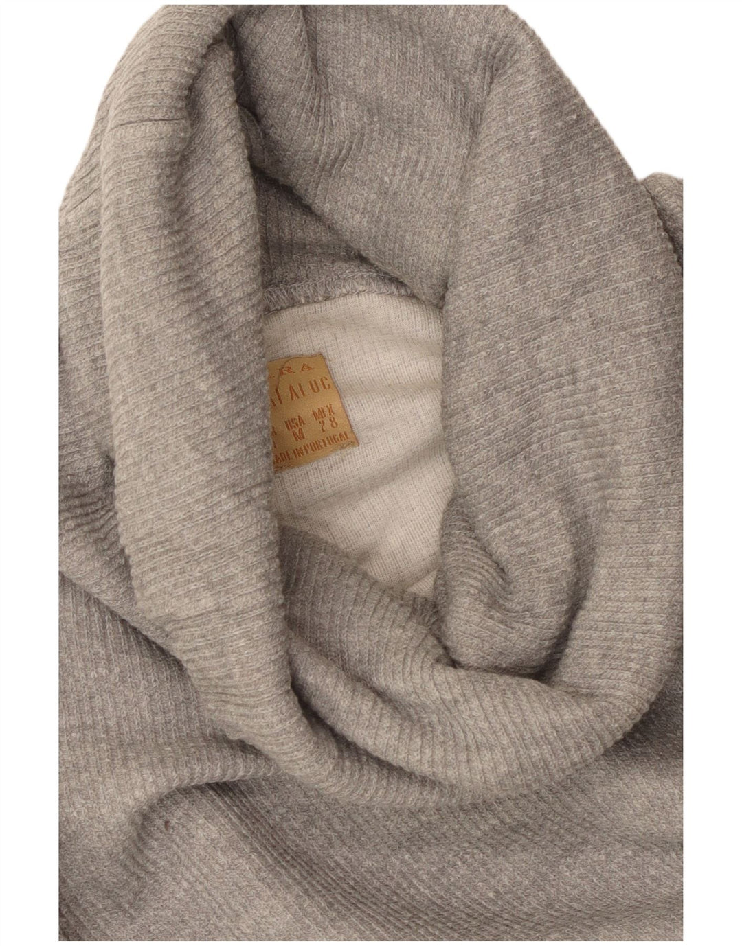 Maglione oversize con maniche a 3/4 da donna Zara UK 14 Grigio medio