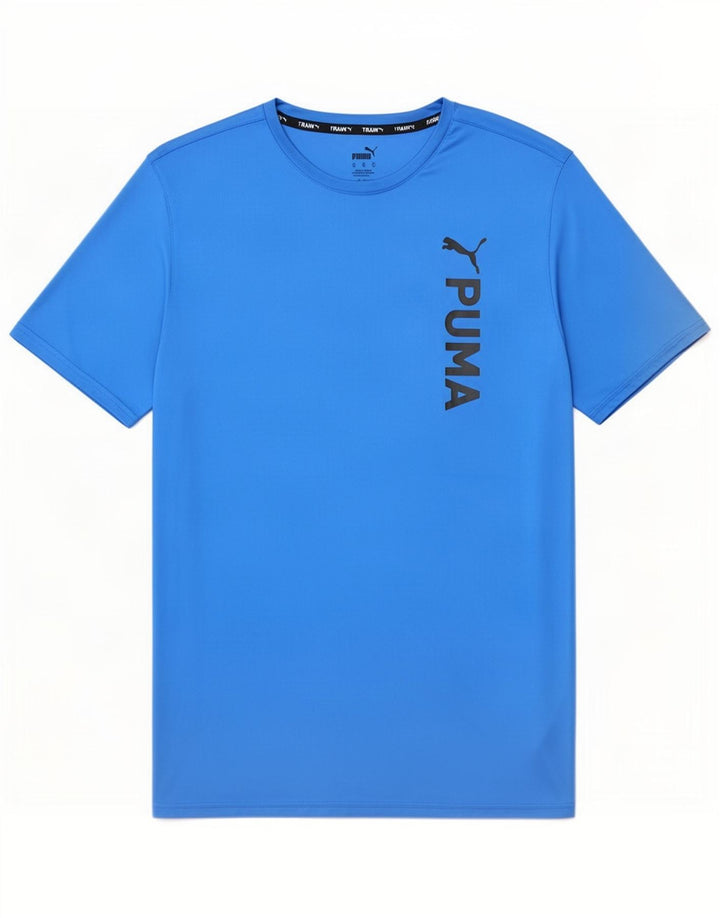 T-shirt grafica da uomo Puma Top XL blu in poliestere