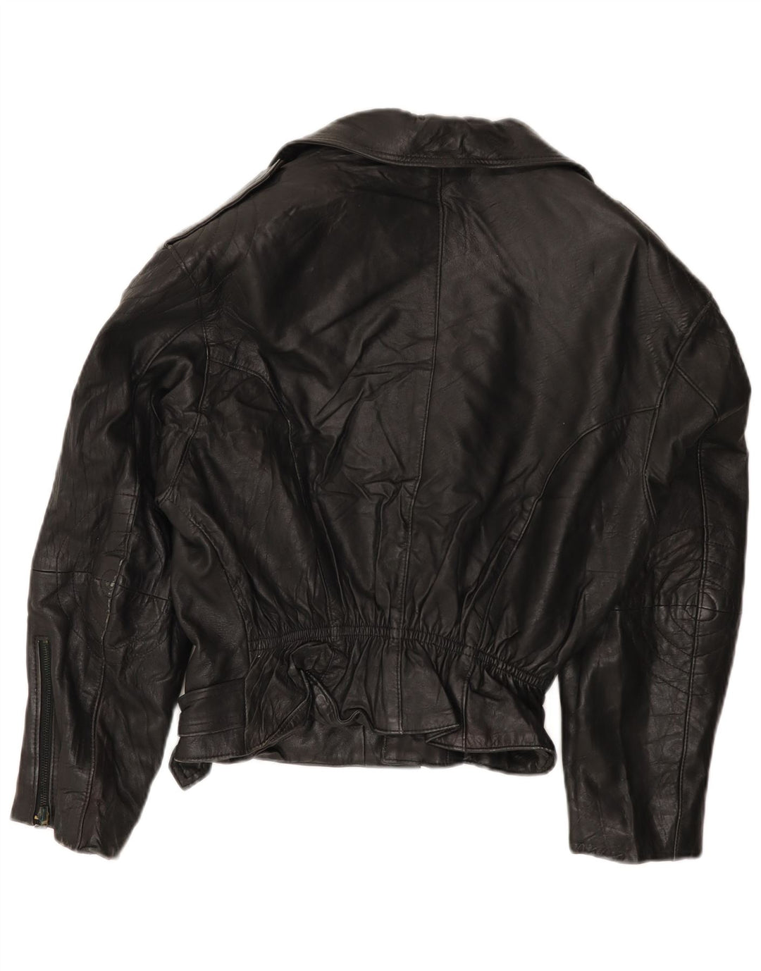 MISS JOY Giacca da motociclista in pelle da donna IT 42 Media in pelle nera