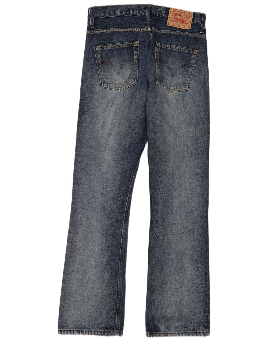 Levi's Uomo 507 Jeans Bootcut W31 L34 Cotone Blu