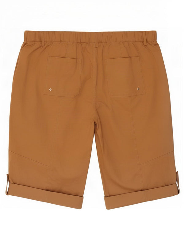 Pantaloncini casual autografi da donna Marks & Spencer UK 22 3XL W44 Cotone beige
