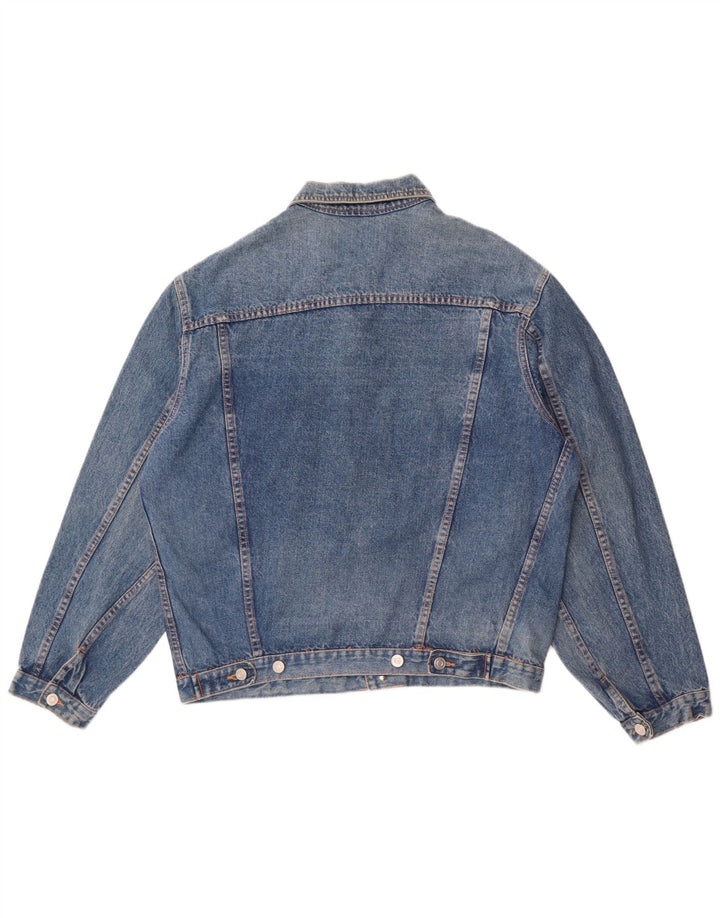 Giacca di jeans vintage da uomo UK 38 cotone blu medio