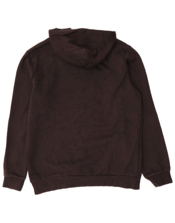 Felpa con cappuccio da uomo Puma media cotone nero