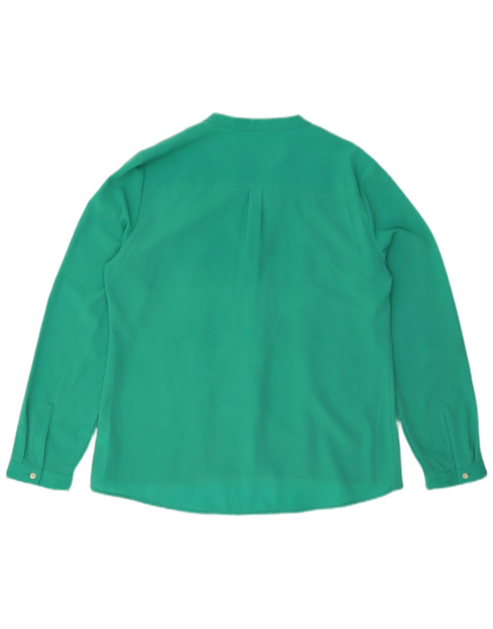 Camicetta camicia da donna Calvin Klein UK 16 Large Verde Poliestere