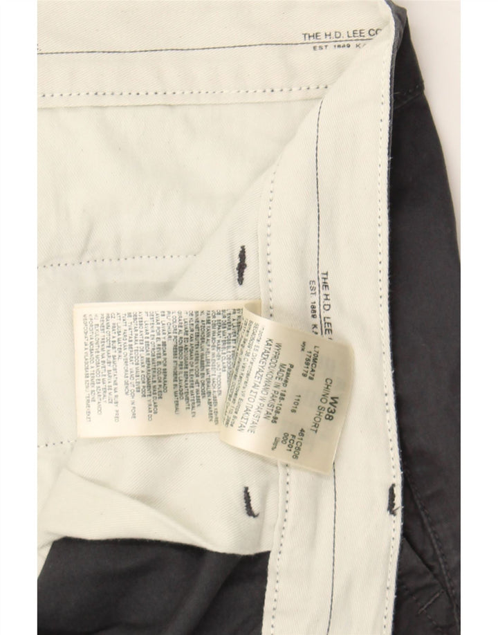 LEE Mens Chino Shorts W38 XL Navy Blue Cotton Vintage Lee and Second-Hand Lee from Messina Hembry 