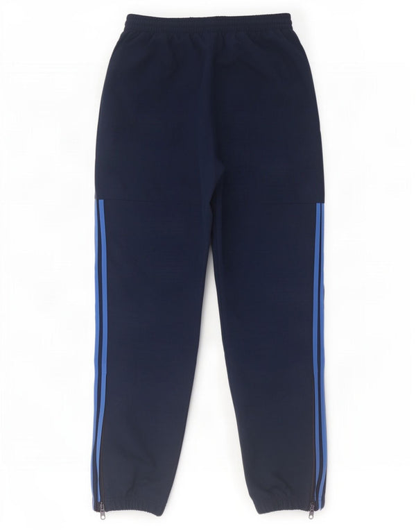 Pantaloni da tuta da uomo Adidas Joggers piccoli in poliestere blu navy